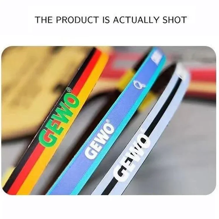 Original GEWO Table Tennis Racket Carbon Edge Tape Ping Pong Bat Side Hard Protective Sponge Tape 6MM Carbon Edge Tape