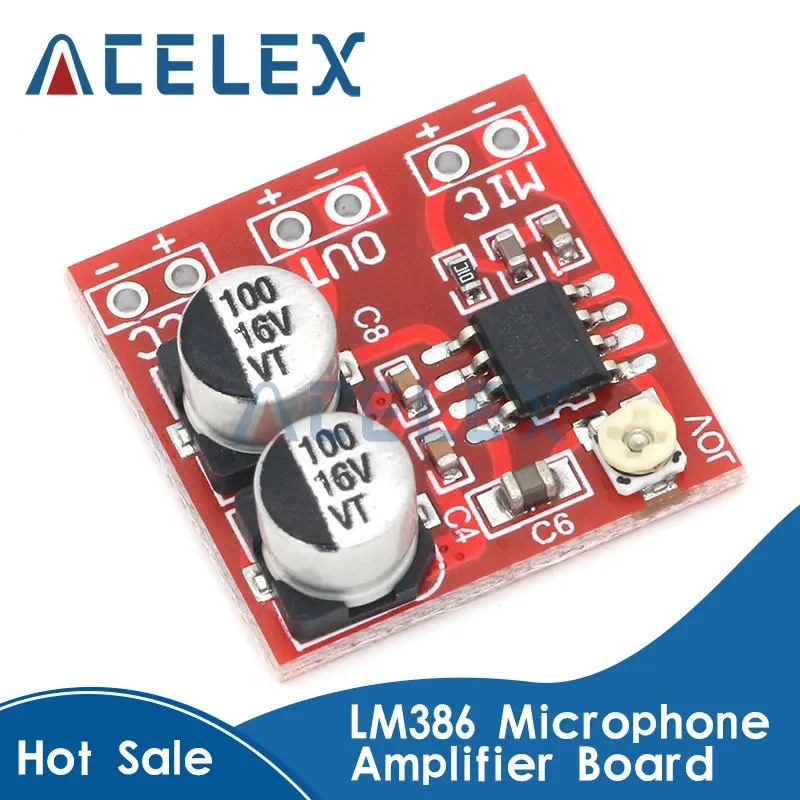 LM386electretmicrophoneamplifierboardmicrophoneamplifierwithout