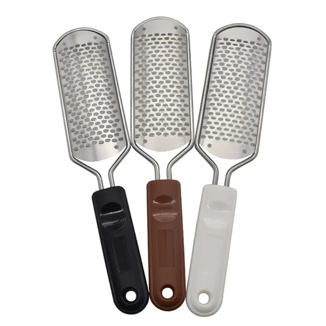 1 pz dispositivo di molatura per piedi in acciaio inossidabile per lime per piedi rimuovere la pelle morta strofinare i piedi sfregamento del piede pedicure lima per piedi 3