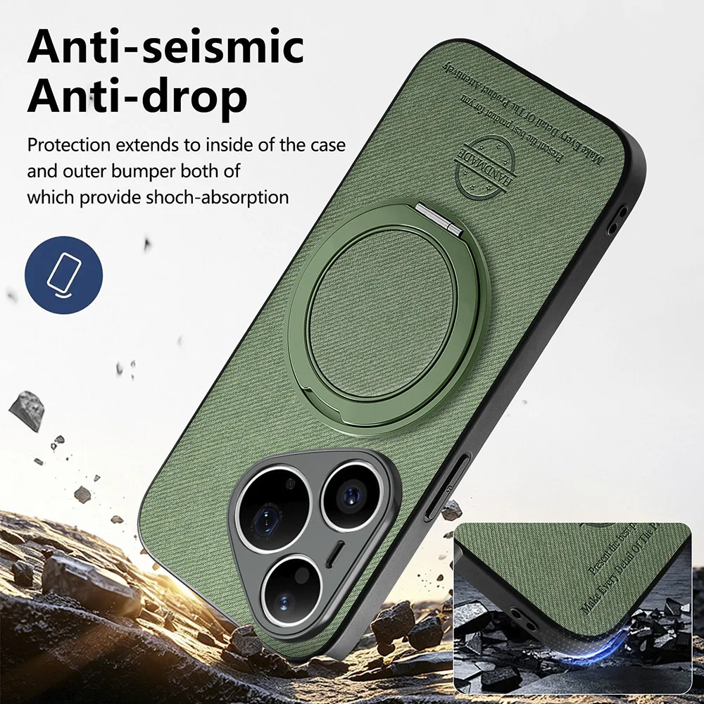 Magnetic Ring Holder Phone Case with Stand Function - Durable Back Cover