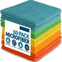 10/5/3pcs Microfiber Cleaning Cloth, Dishwashing Cloth Household Rag Kitchen Bathroom Cleaning Towel Durable Absorbent Towel 1