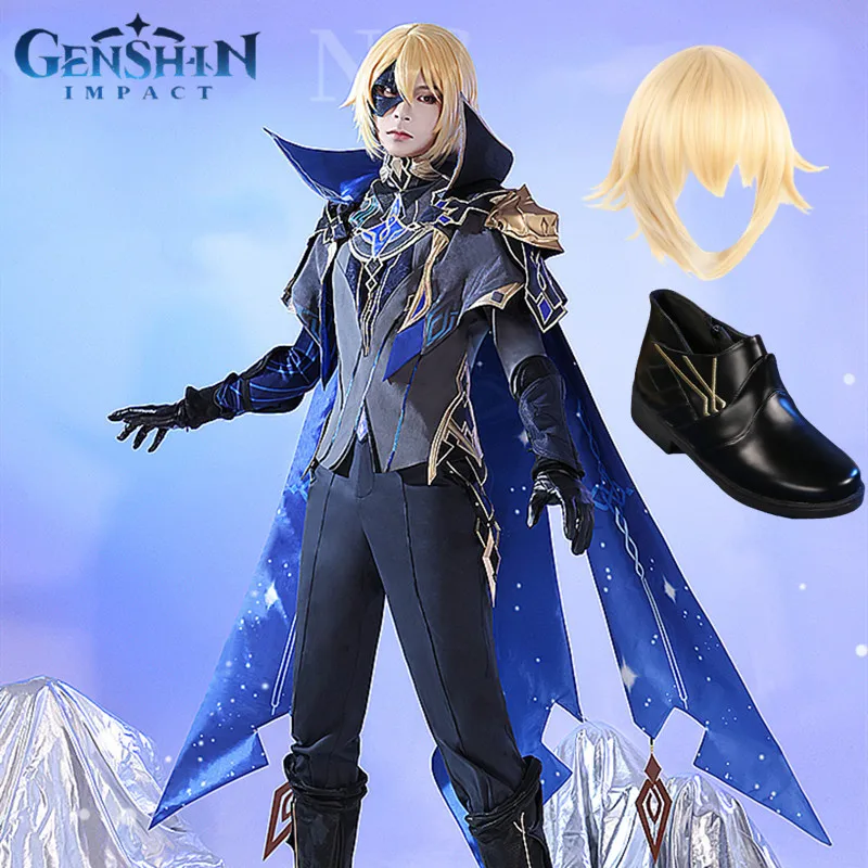 Personagem de Anime Cosplay Traje Masculino, Jogo Genshin Impact,  Dainsleif, Terno Cosplay, Roupas, Peruca, Dia das Bruxas, Carnaval,  Uniforme de Festa - AliExpress