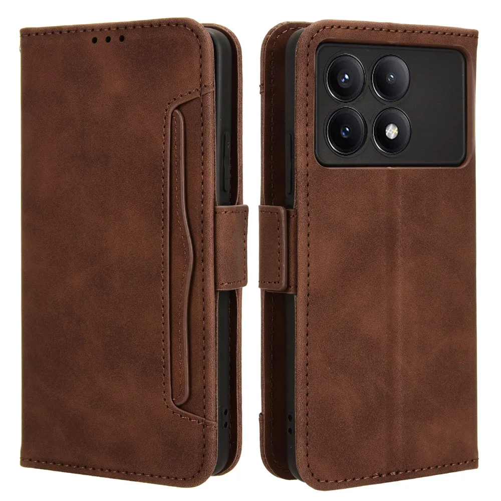 For Poco X6 Pro X5 X3 F4 F5 X4 GT Luxury Case Leather Wallet Removable Cover Xiaomi Poco M6 X 3 NFC M 6 F3 X6 Neo C65 Flip Skin