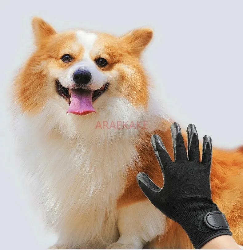 Dog shower gloves, cat pet anti scratch special hair brush, big dog golden fur teddy, massage and scrubbing tool