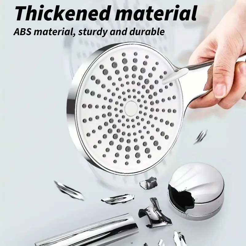 Large Panel Shower Head Pressurised Five-speed Adjustable Shower Bathroom Rain Shower Head Bathroom Shower Accessories 3