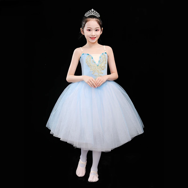 

Kids Leotard Costumes Performance Ballerina Dancewear Professional Ballet Tutu Dress Girls Swan Lake Ballet Dress Dancewear