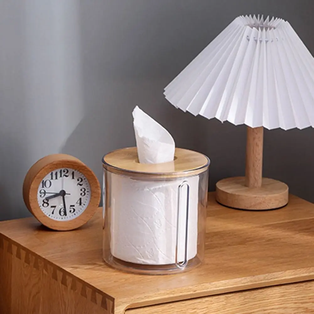 Waterproof Toilet Paper Holder Round Plastic Paper Container Wall Mounted Shelf Bathroom toilet paper rack toilet paper holder toilet roll holder