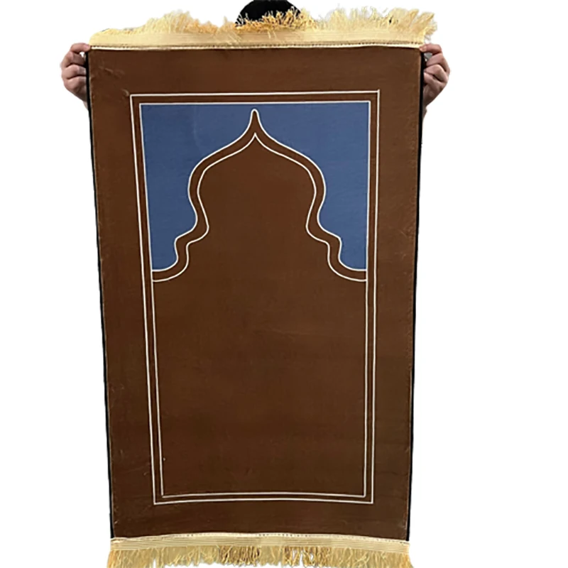 

Новое тонкое мягкое Молитвенное одеяло с кисточкой и сумкой, напольный коврик, коврики для поклонения, прямоугольный мусульманский ковер для дома, гостиной