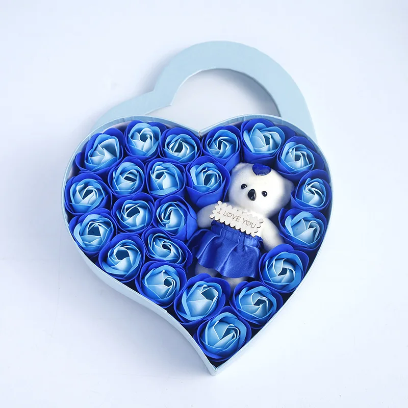 22 Flowers Soap Flower Gift Rose Box - Color options