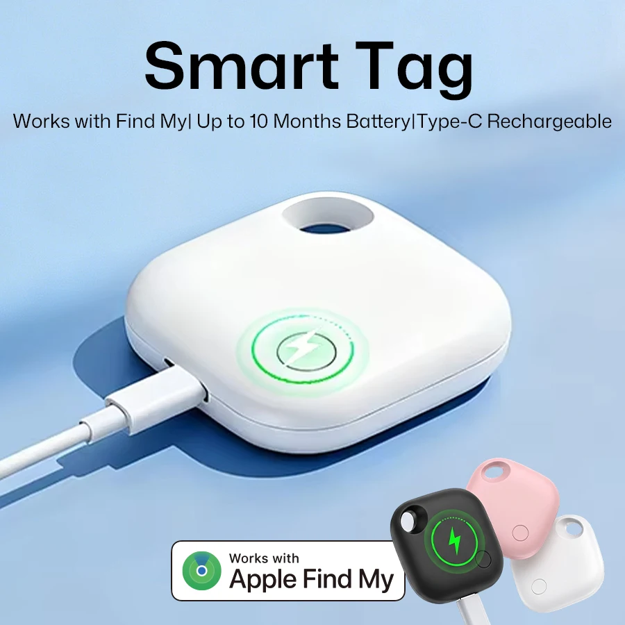 Universal Bluetooth Tracker with USB-C Charging - Anti-Lost Locator