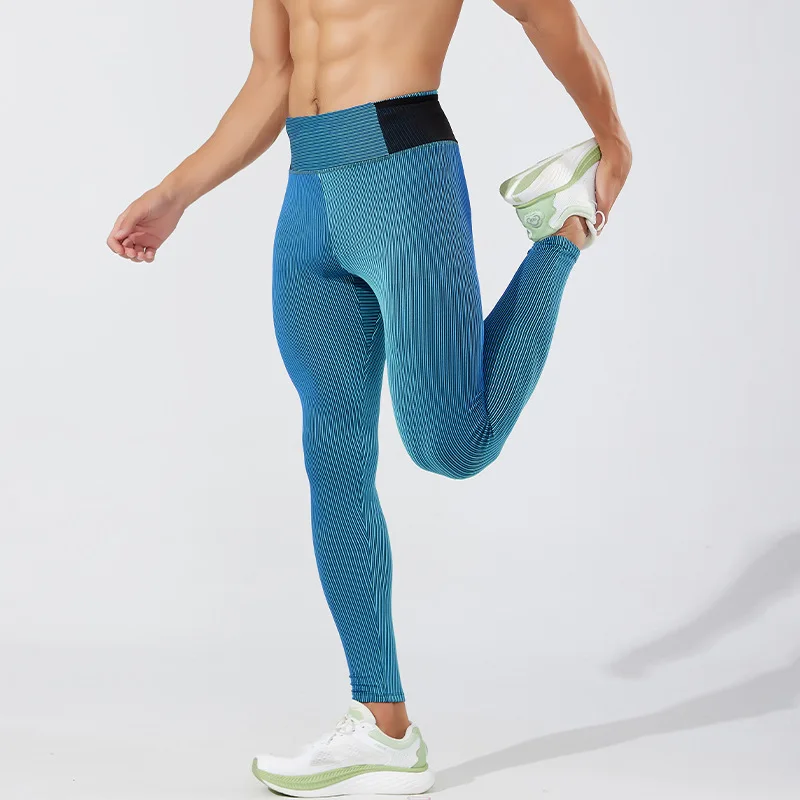 Men's Running Sweat pants,Double layer Tight fitting High Elastic Breathable Marathon Track and Field Training Fitness Gym Pants