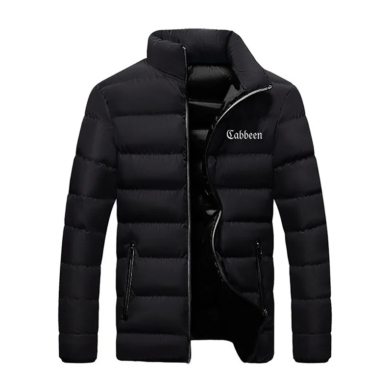 

Cabben brand new winter jacket, long sleeved cotton jacket, zippered jacket, men's standing collar jacket, plus size cotton jack