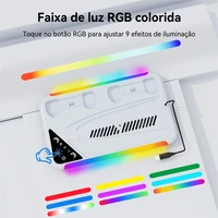 RGB Cooling Stand For PS5 Slim Console Gamepad Charging Base Headset Hook Game CD Storage Rack For PS5 Disc&Digital 4
