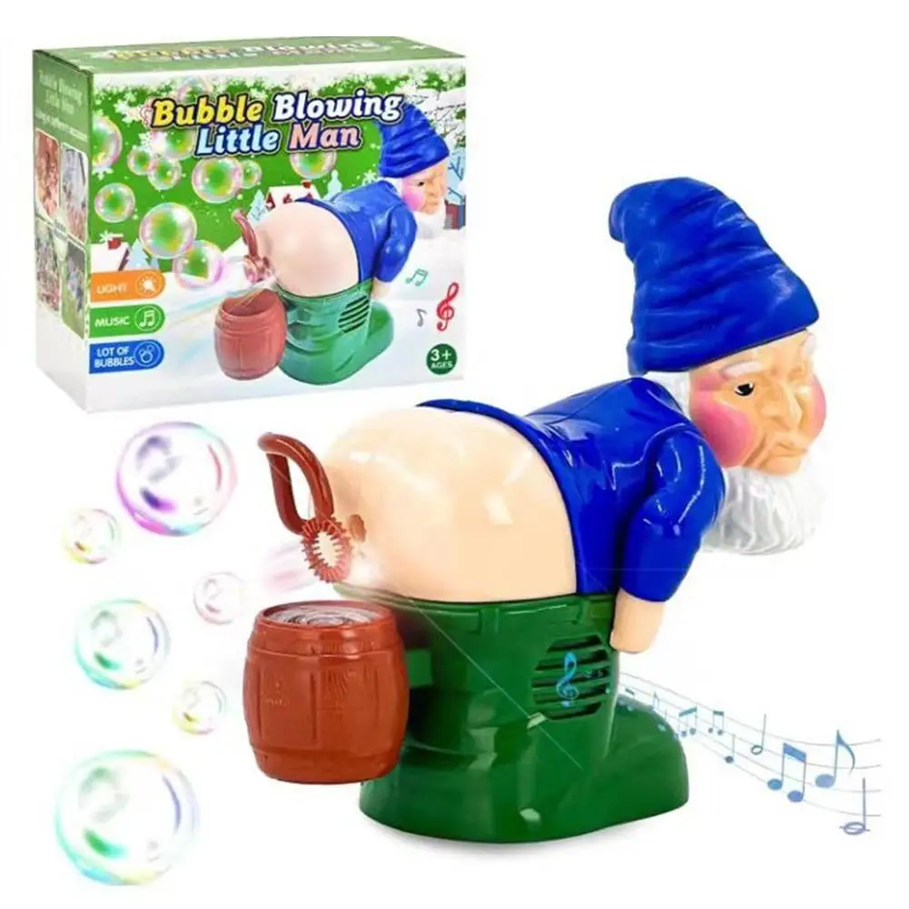 Christmas Santa Claus Bubble Blower with Music Light Gnomes Farting Bubble Toy Xmas Gift for Boys Girls Children E5P5 3
