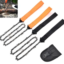 

Portable Survival Chain Saw Chainsaws Outdoor Pocket Cutting Chain Saw Camping Hiking Tool Emergency Pocket Hand Tool Pouch