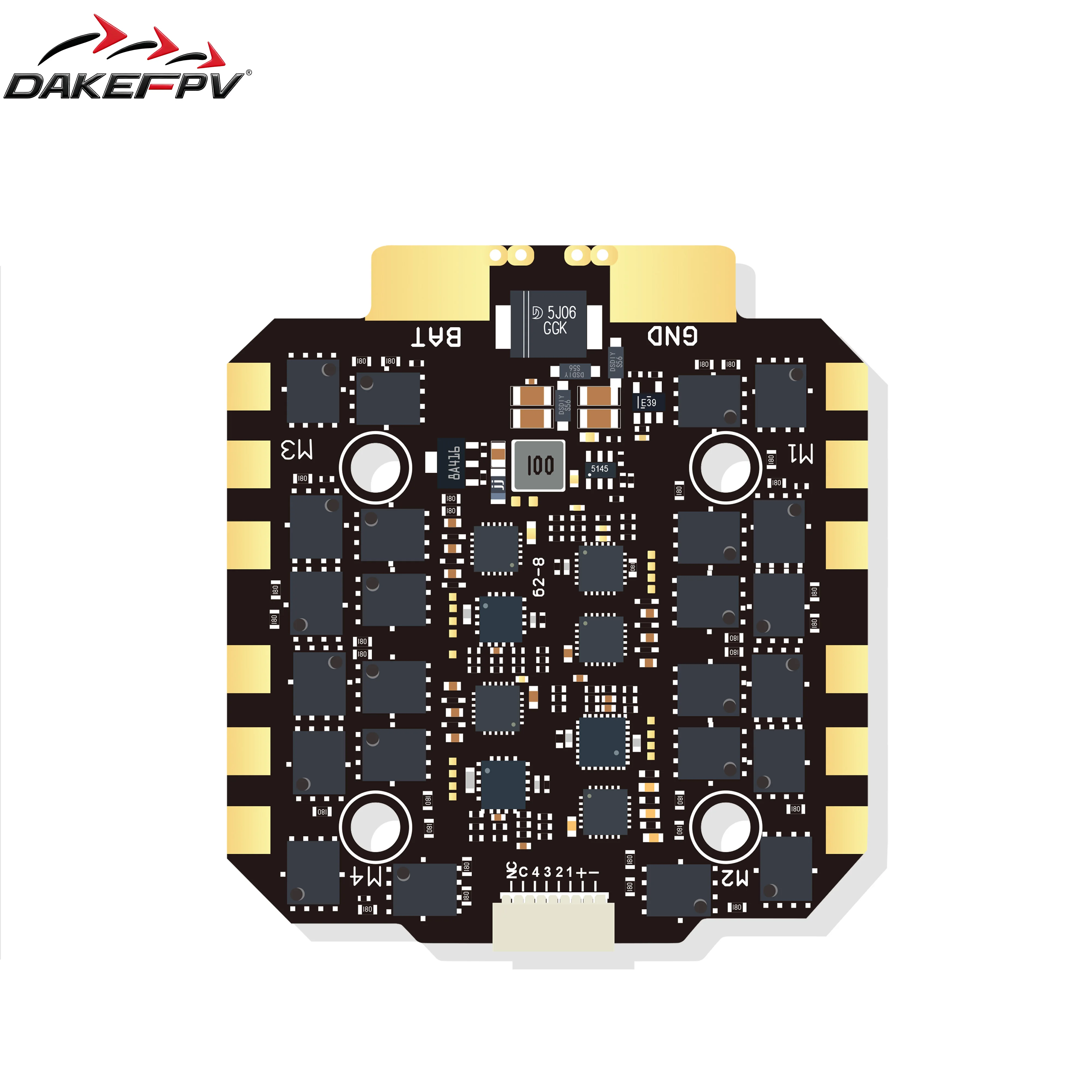 DAKEFPV BLHEL_32 ESC 8S/12S 100A/120A 30x30mm pour Drone FPV