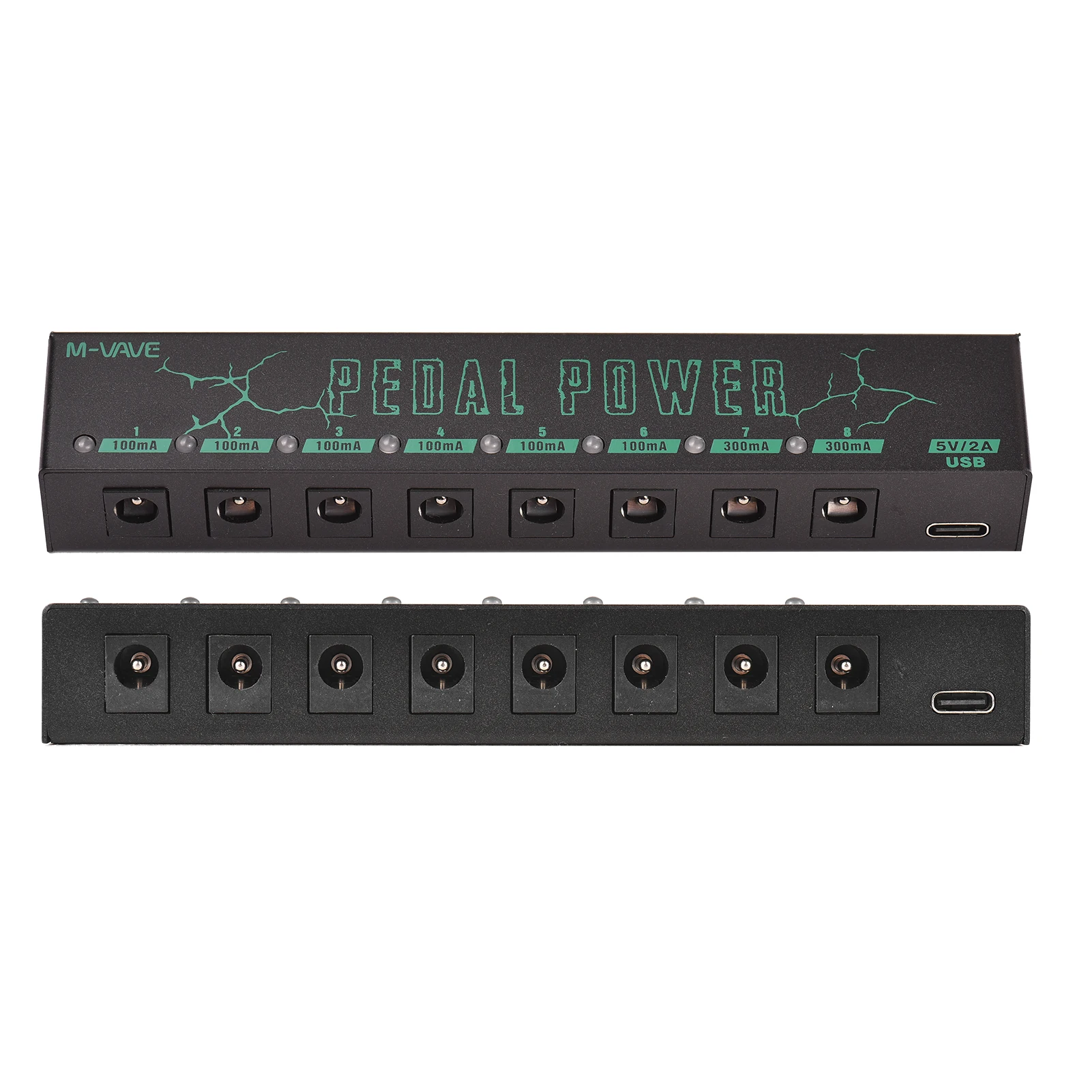 Enhanced 9V Guitar Pedal Power Supply with 8 Isolated Outputs