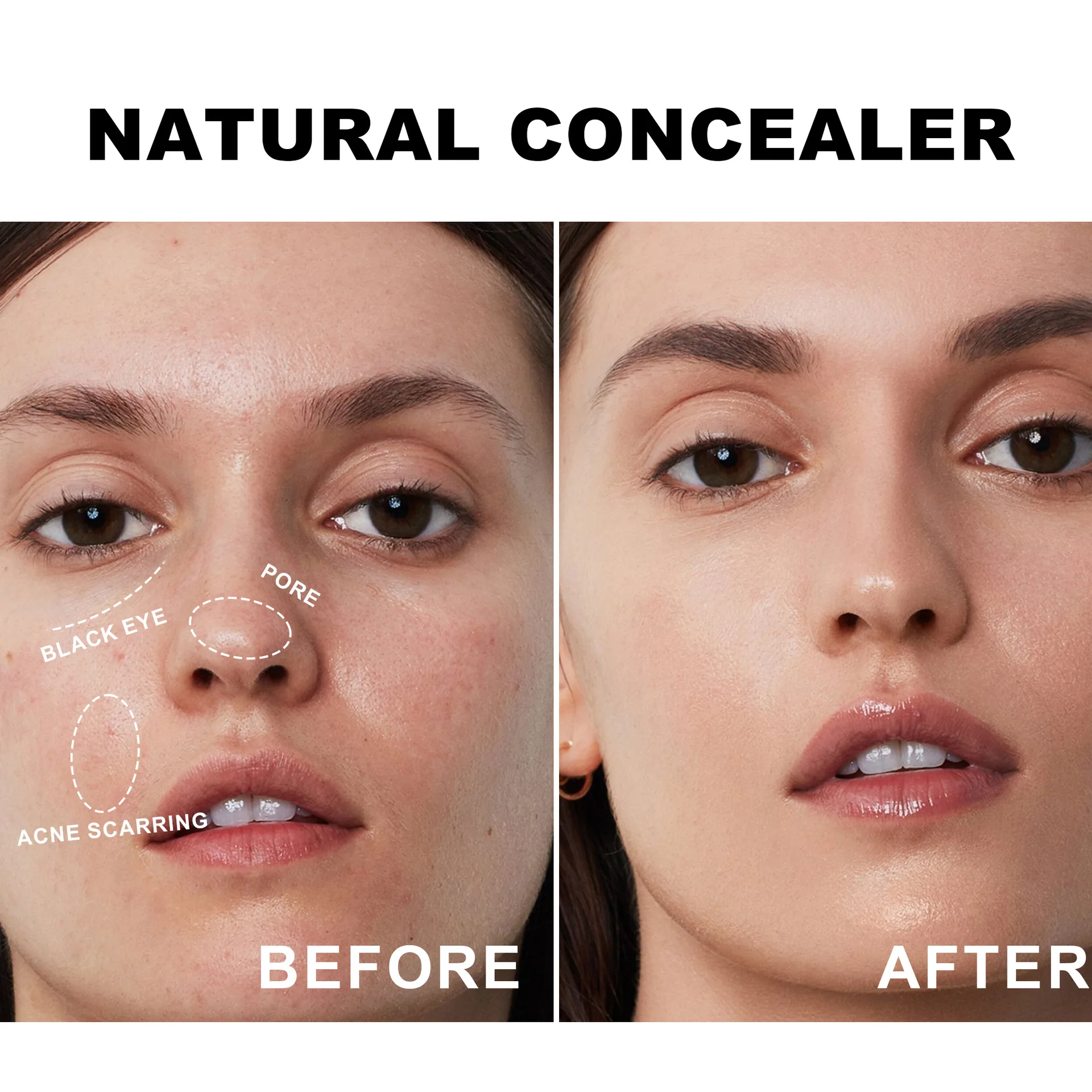 Handaiyan Hose Concealer Sponge Brush Head Liquid Concealer Cover up blemishes face