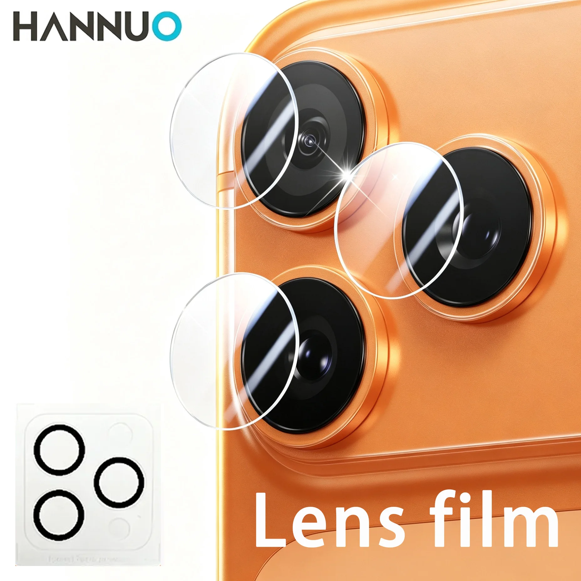 HANNUO Camera Lens Protective Film & Screen Protector Pack