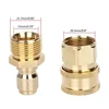 M22-14/15 threaded interface pure brass adapter, 3/8 quick connect can be used for connecting high-pressure cleaning machines 5