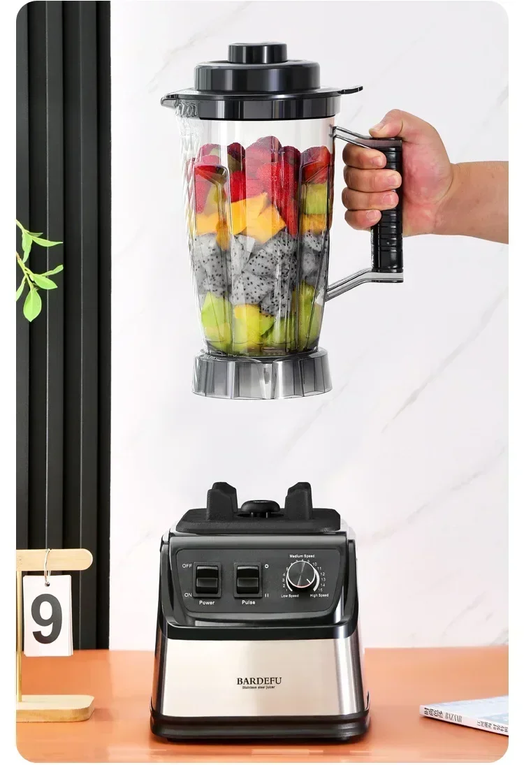 3L 3in1 Blender Stainless Steel Large Capacity Metal Juicer Food Processor Meat Grinder 4