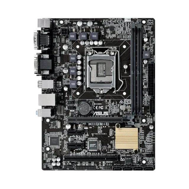 ASUS H110M-C LGA 1151 Motherboard Support i5 6500 CPU using