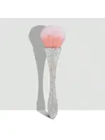 1pc Nail Dust Brush Rhinestone Bling Handle White For Acrylic Nail Art Cleaning Brush Manicure Tool 1
