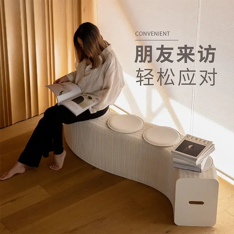 Creative space-saving stool (Brown - 9 person)