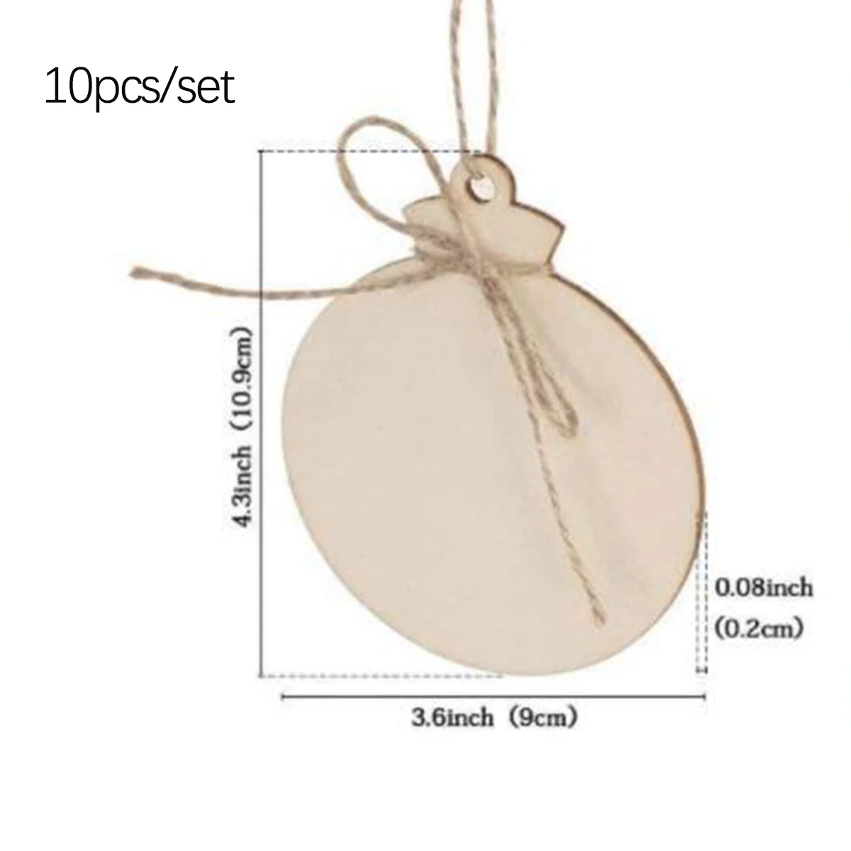 wooden circular labels for painting handicrafts home decoration