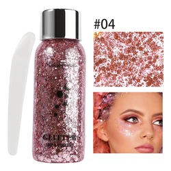 Shimmering Mermaid Scale Body Glitter Gel - Long-Lasting, Sparkling Makeup (04)
