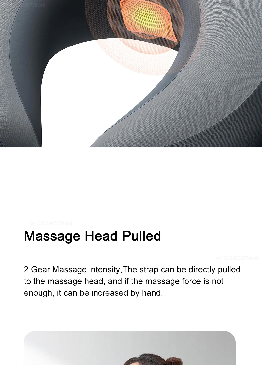 Xiaomi Mijia Smart Neck Massage Relief Neck Shoulder Pain Work with Mi Home App 2550mAh description image 4