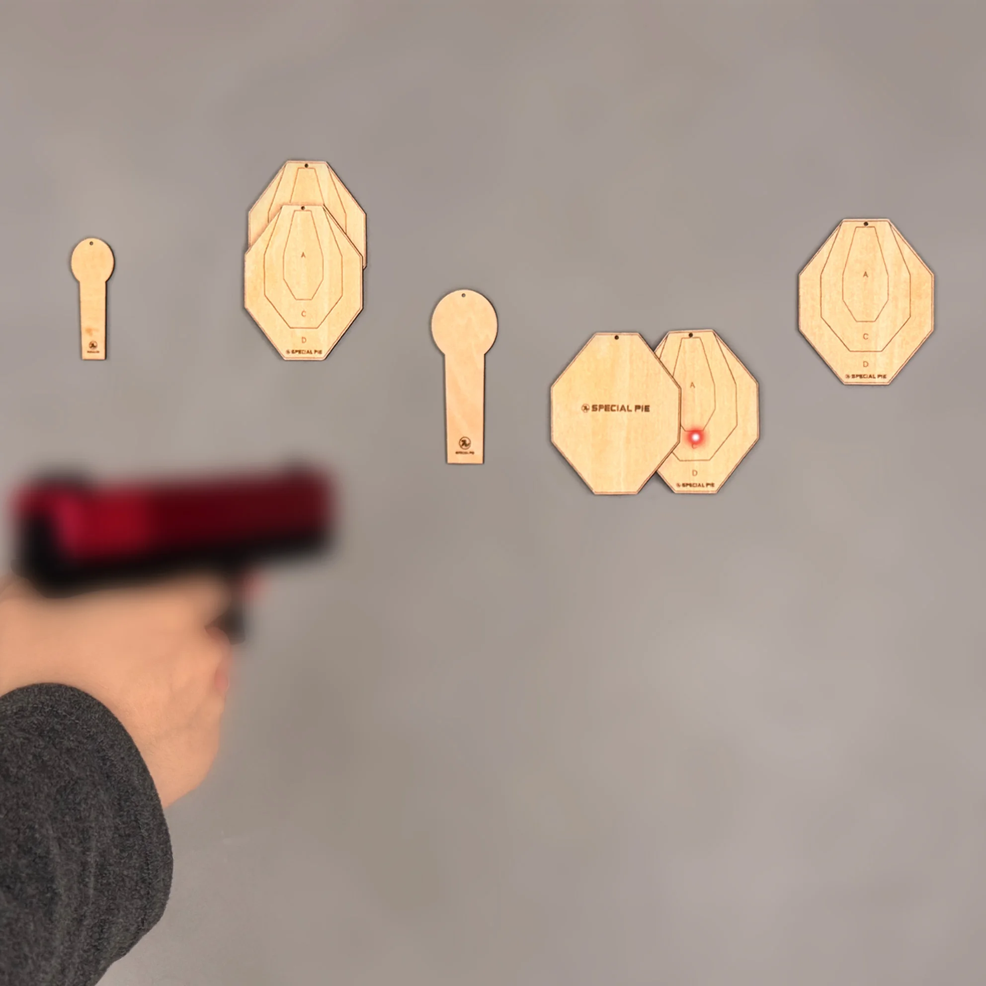 2 Cibles Pour Pistolet BB Air Soft + 10 Feuilles, Peu Utilisées