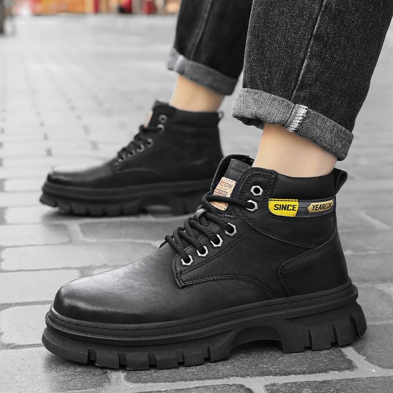 Men's High-Top Soft Sole Non-Slip Boots - Image 4