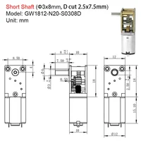 GW1218-N20 DC Micro Reducing Motor Small Motor 3V6V12V Miniature DC Gear High Torque 4rpm-381rpm - Image 6