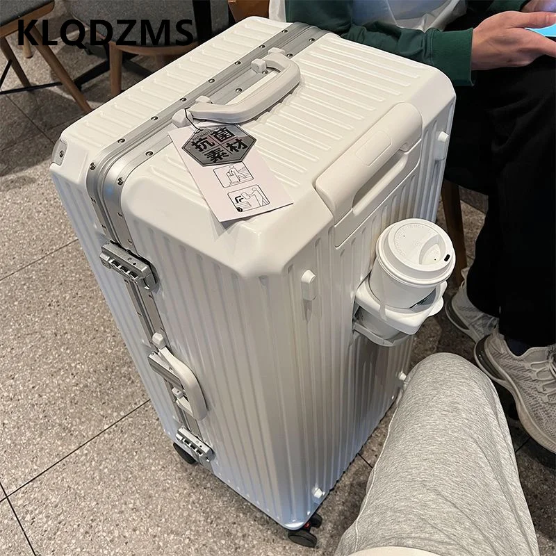 KLQDZMS 22“24”26“28”30Inch The New Suitcase Large Capacity Trolley Case Ladies Boarding Password Box with Wheels Rolling Luggage