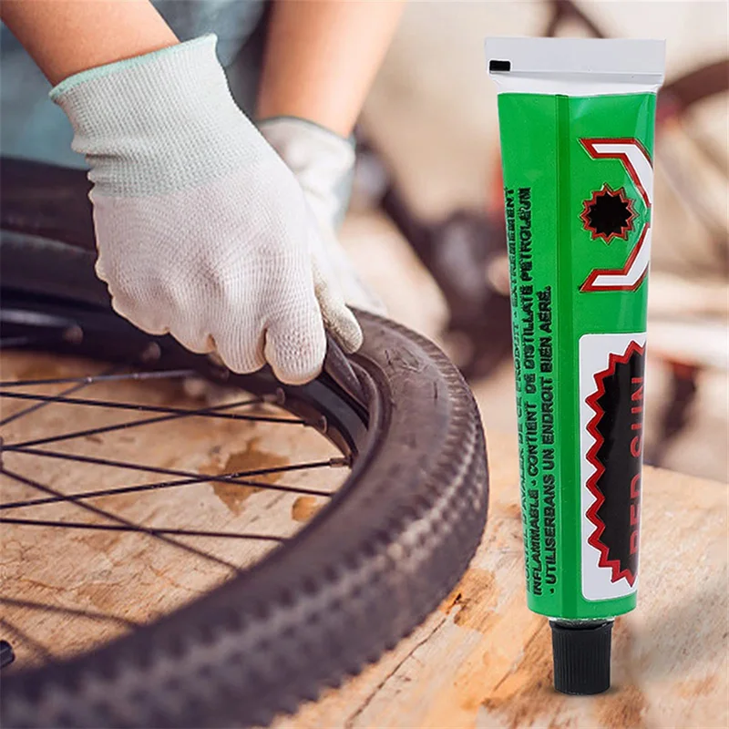 Tire Tyre Repairing Glue Tire Tyre Repairing Glue Car Motorcycle Bicycle Wheel Repairing Inner Tube Puncture Rubber Glue Tools Auto Accessories 20ml