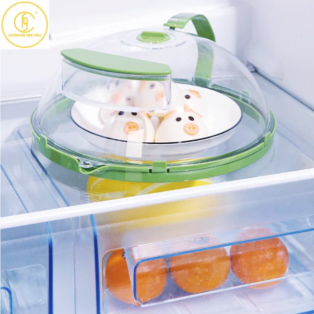 Creative Plastic Microwave cover for food Water Injection Diversion Section Oil Splash Proof Lid Family Kitchen Specialty Tools 6