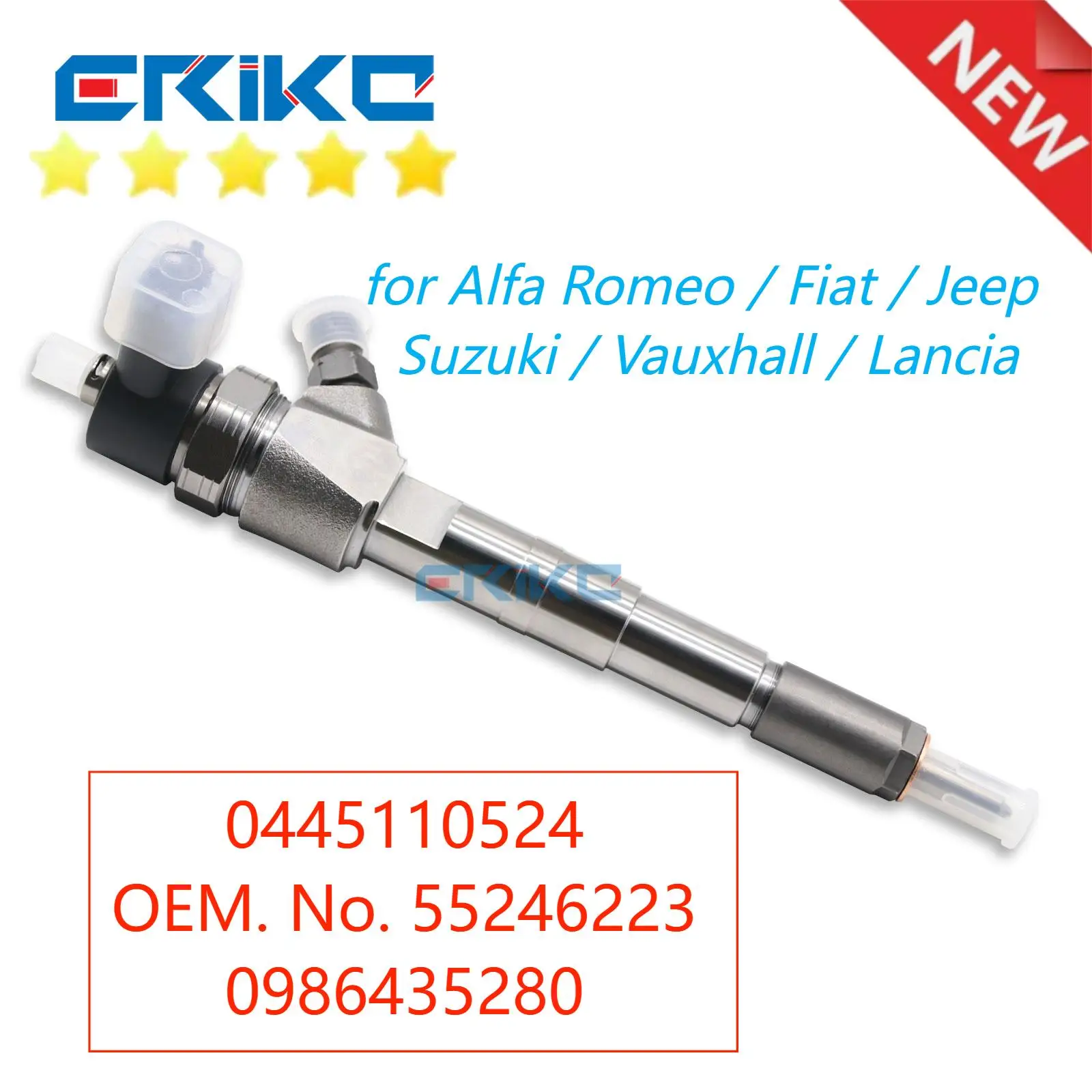 

0445110524 55246223 дизельный топливный инжектор Assy 0986435280 для FIAT 500L ALFA ROMEO LANCIA DOBLO TIPO VAUXHALL OPEL COMBO 1.6D