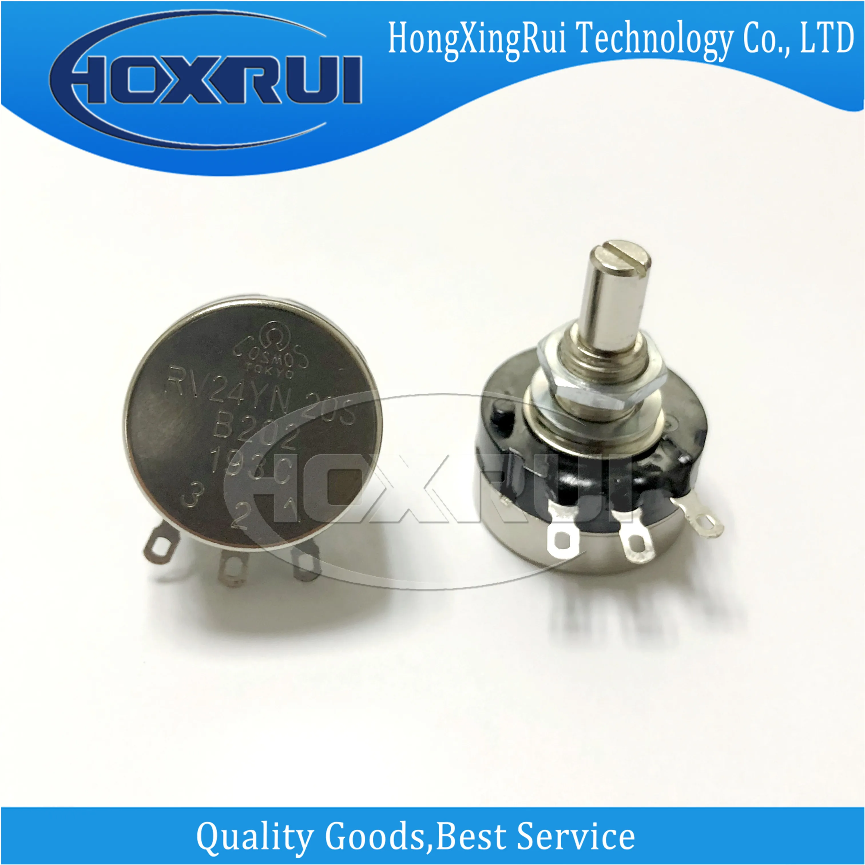 

RV24YN20SB202 DIP RV24YN 20S B202 Adjustable single-turn carbon film potentiometer 2K resistance precision