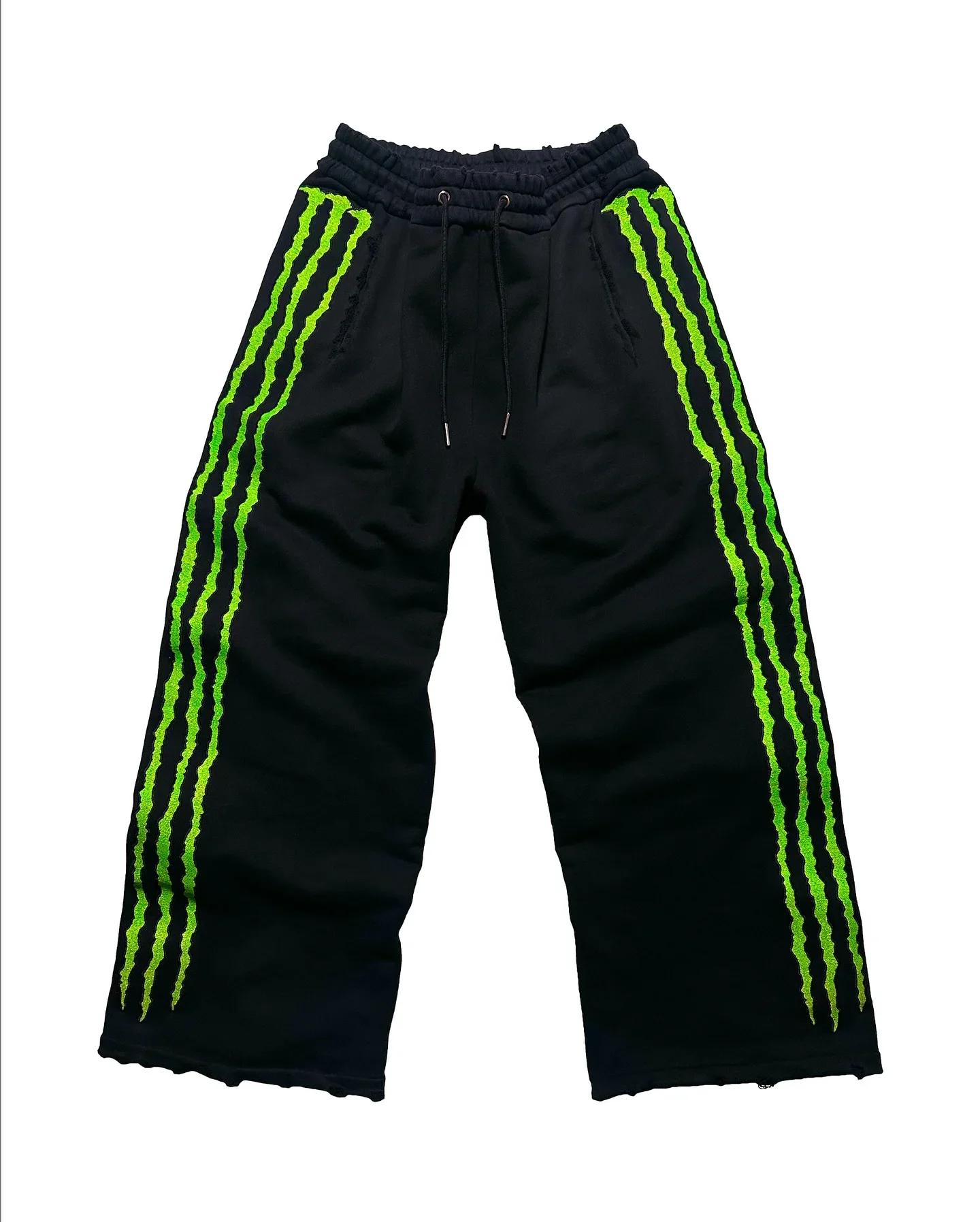 Hip Hop Personality Claws Three Stripes Embroidered