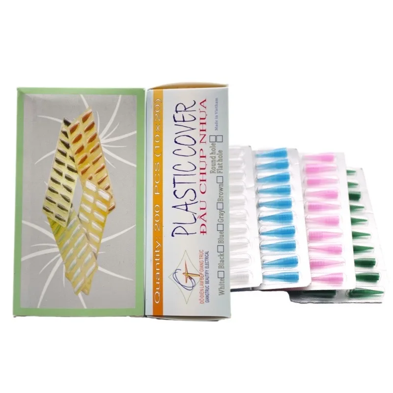 Professional Permanent Makeup Colorful Tattoo Needle Cap Individual Package Tips Machine Nozzle