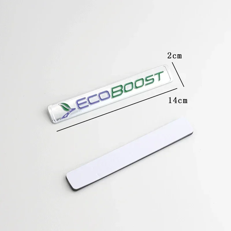 포드 포커스 Fiesta Kuga Escape Mondeo Edge Ecosport 용 3D 금속 Ecoboost 로고 뒷 트렁크 엠블럼 배지 데칼