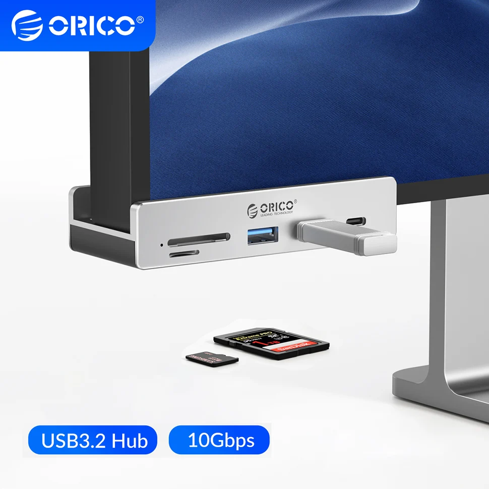 ORICO USB 3.2 Hub Multi Port Type C 10Gbps Extend Dock SD TF Stand ...