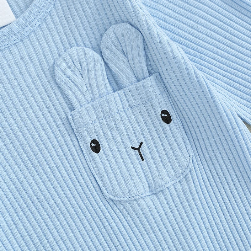 

Easter Outfit Newborn Baby Boy Girl Romper Jumpsuit Bunny Rabbit Infant Long Sleeve Crewneck Bodysuit