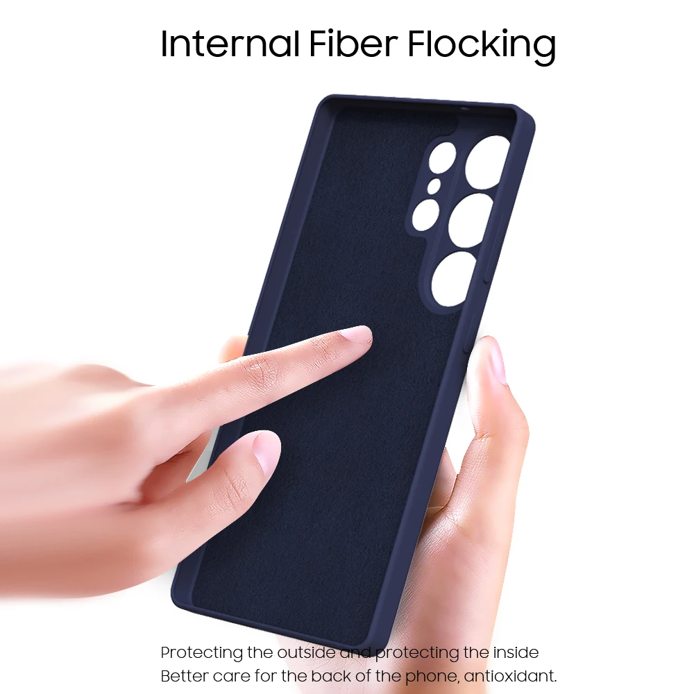 Soft Liquid Silicone Ultra-Thin Shockproof Phone Back Cover