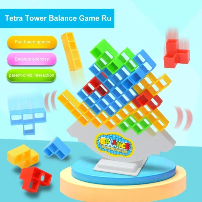 32pcs Tetra Tower Balance Stacking Blocks Game, Balance Blocks Stacking  Game Set Board Games for Kids and Adults Board Games for 2 Players Home  Games Parties Travel : : Toys & Games