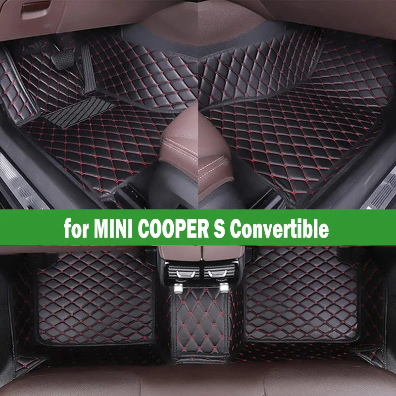 

CRLCRT Car Floor Mats for MINI COOPER S Convertible Custom 5 N Auto Foot Pads Automobile Carpet Cover interior accessories
