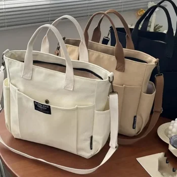 الحد الأدنى الحضرية طالبة سعة كبيرة التنقل قماش أفقي كتف واحد قطري الصليب حقيبة محمولة