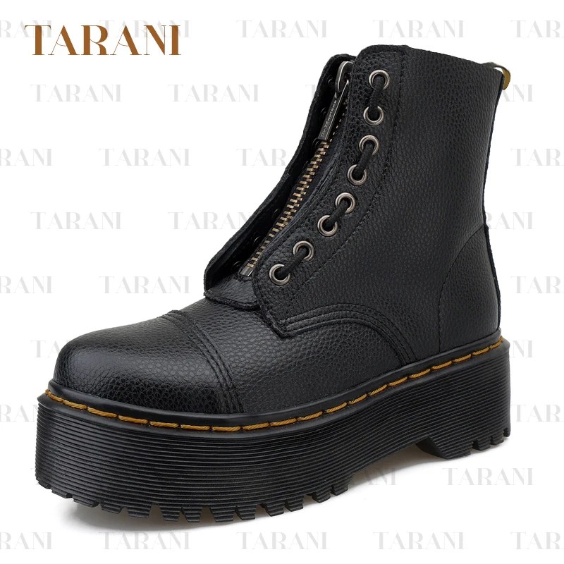 Hot Sale Thick Platform Women's Boots with Chunky Sole Combat Ankle Boots for Women Punk Gothic Winter Fashion Boots