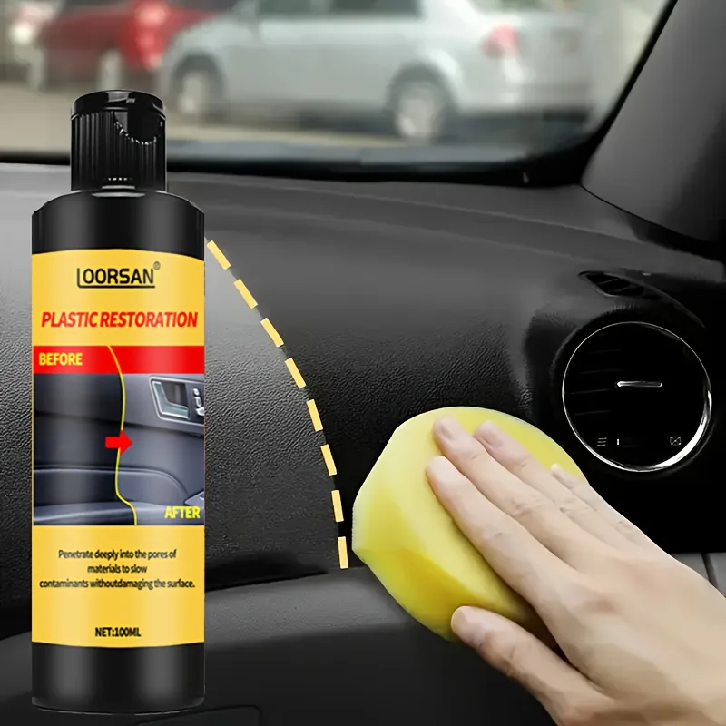 Car Bumper Repair Paste - restores artificial leather with plastic, enhances black effect, car polishing with refurb coating 2